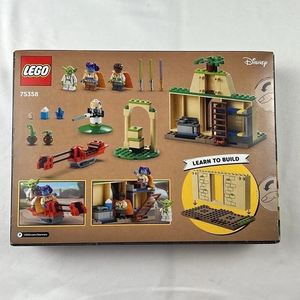Lego Set 75358 - Tenoo Jedi Temple - 124 Pieces - Star Wars - Yoda, Kai, Lys NWT